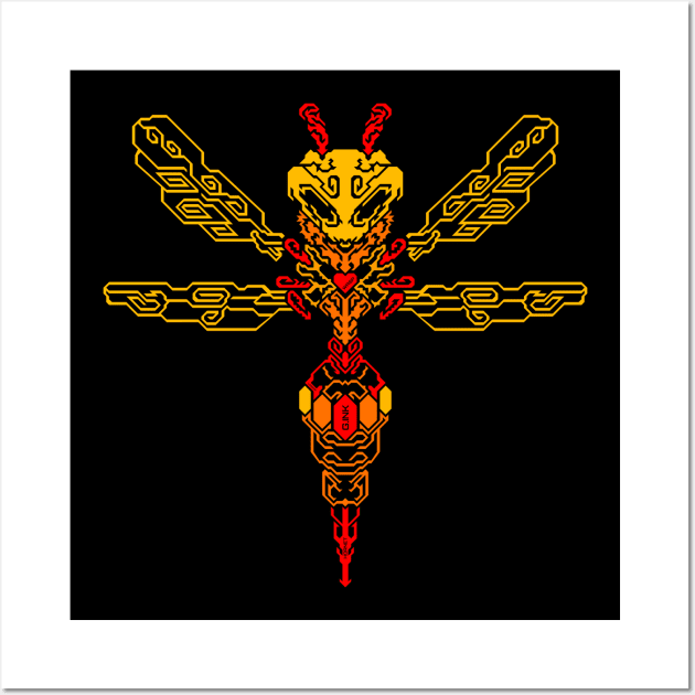 Wasp Tribal Wall Art by Ghost INK